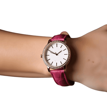 Classic Womens Leather Aligator Strap - watchband.direct